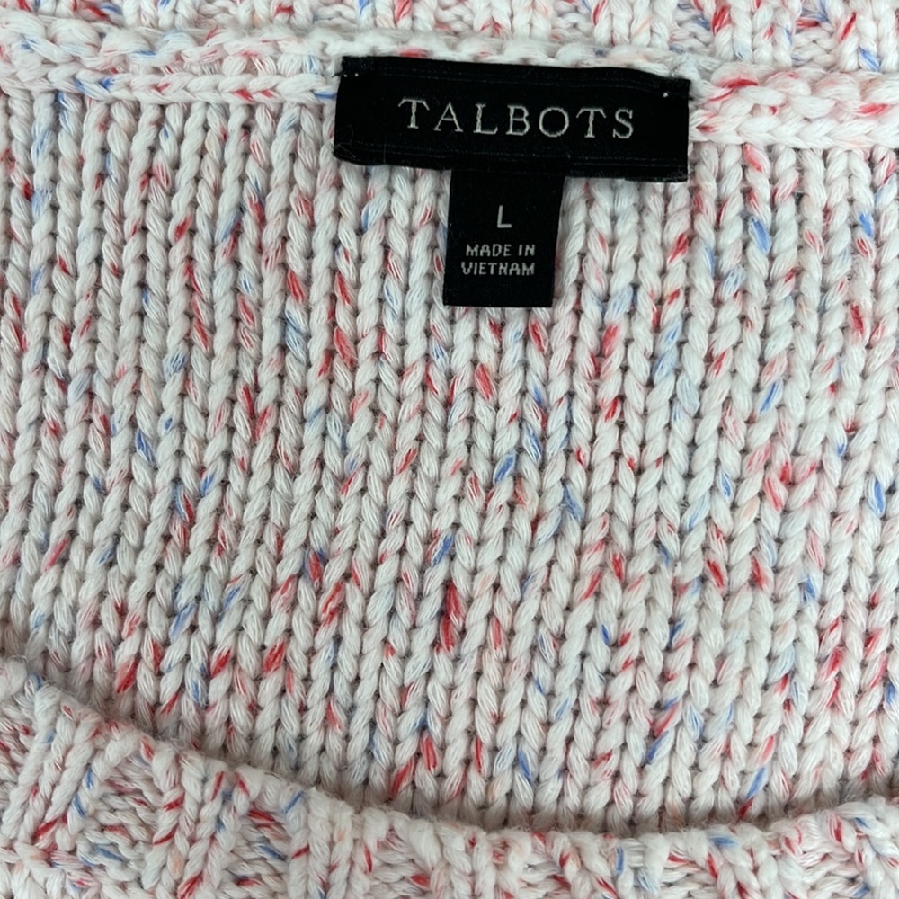 Talbots Light Pink Cable Knit Sweater - Picture 2 of 5